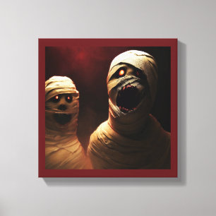 Halloween - Mummies 3 Canvas Print