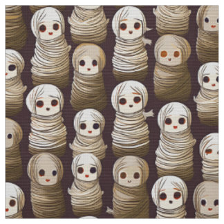 Halloween mummies fabric
