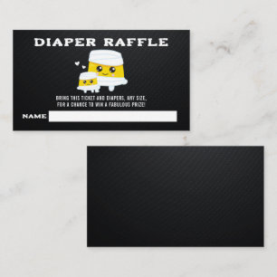Halloween Mummy Baby Diaper Raffle Enclosure Card