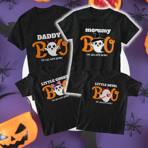 Halloween Mummy Boo Devil Family Matching T-Shirt