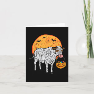 Halloween Mummy Cow Trick Treat Farm Costume Boys Card
