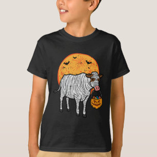 Halloween Mummy Cow Trick Treat Farm Costume Boys T-Shirt