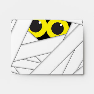 Halloween Mummy Cute Party Invitation Envelope