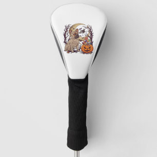 Halloween Mummy French Bulldog Pumpkin Candy Witch Golf Head Cover