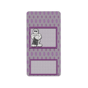 Halloween Mummy Hershey Miniature Candy Wrapper Label