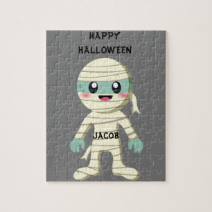 HALLOWEEN "MUMMY" KIDS PUZZLE PERSONALIZED.
