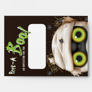 Halloween Mummy Monster Peek A Boo Envelope
