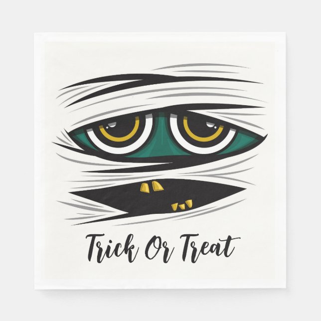 Halloween Mummy Napkin (Front)