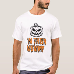 Halloween Mummy Pumpkin Vintage Engraving Shirt De