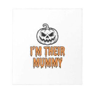 Halloween Mummy Pumpkin Vintage Engraving Shirt De Notepad