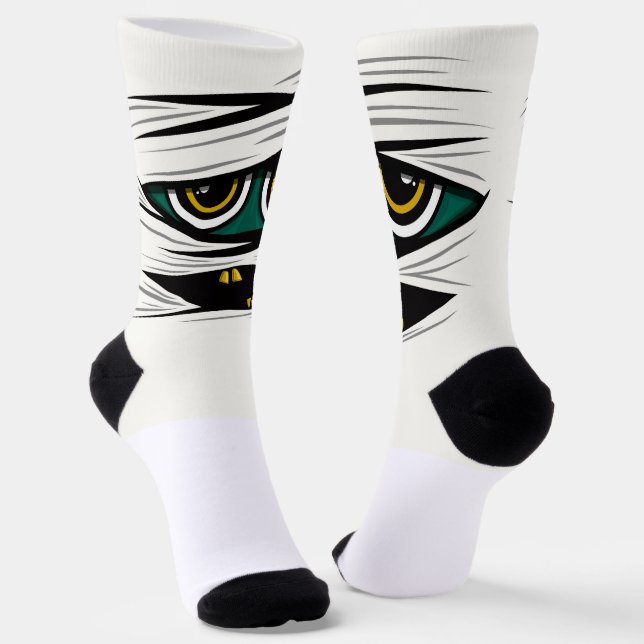Halloween Mummy Socks (Angled)