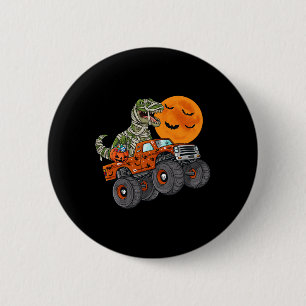 Halloween Mummy T Rex Monster Truck Boys Kids Teen 6 Cm Round Badge