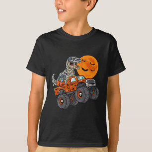 Halloween Mummy T Rex Monster Truck Boys Kids Teen T-Shirt