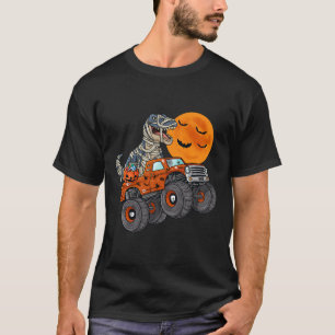 Halloween Mummy T Rex Monster Truck Boys Kids Teen T-Shirt