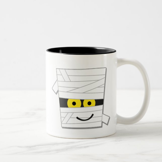 Halloween Mummy Tshirts and Gifts Two-Tone Coffee Mug (Right)