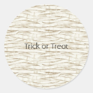 Halloween Mummy Wrap Classic Round Sticker