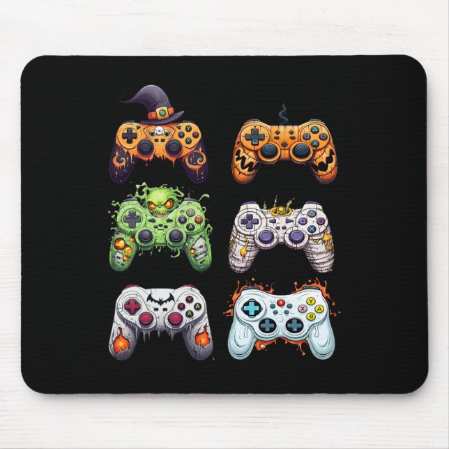 Halloween Mummy Zombie Gaming Controllers Vampire  Mouse Mat (Front)