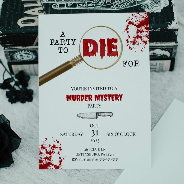 Halloween Murder Mystery Party Invitation (Creator Uploaded)