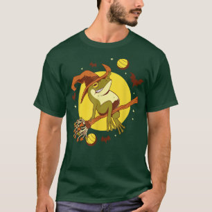 Halloween Mushroom Flying Wizard Frog 3714 T-Shirt
