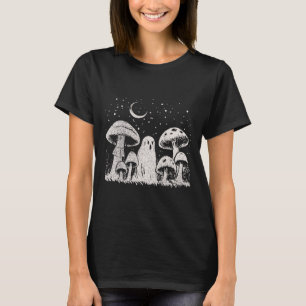 Halloween Mushroom Ghost Vintage Grunge 90 Aesthet T-Shirt