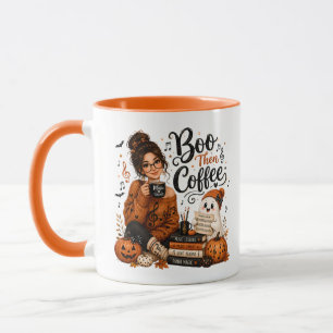 Halloween Music Teacher Orange Boo Then Coffee Mug