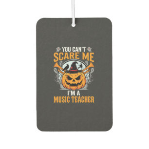 Halloween Music Teacher Scary Pumpkin Graphic Car Air Freshener