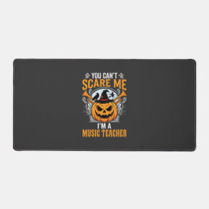 Halloween Music Teacher Scary Pumpkin Graphic Desk Mat