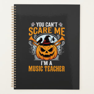 Halloween Music Teacher Scary Pumpkin Graphic Planner