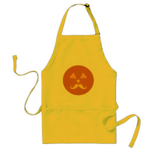 Halloween Mustache Pumpkin aprons