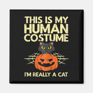 Halloween My Human Costume Im A Cat Costume Women Magnet