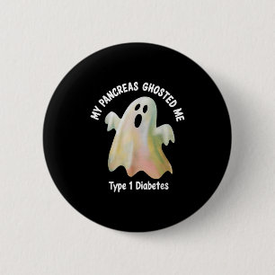 Halloween My Pancreas Ghosted Me Diabetes Boys &am 6 Cm Round Badge
