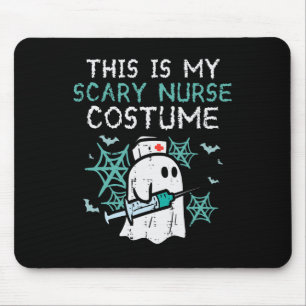 Halloween My Scary Nurse Costume Funny Ghost Scrub Mouse Mat