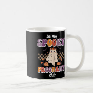 Halloween My Spooky Pregnant Era Retro Ghost Costu Coffee Mug