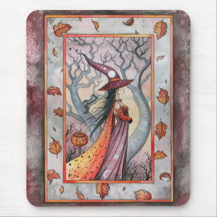 Halloween Mystic Witch by Molly Harrison Mouse Mat