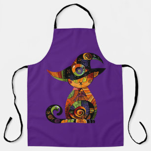 Halloween/mystical/cat/fall  apron