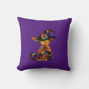 Halloween/mystical/cat/fall cushion