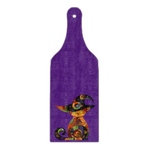 Halloween/mystical/cat/fall  cutting board