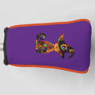 Halloween/mystical/cat/fall golf head cover