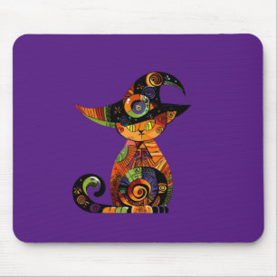 Halloween/mystical/cat/fall mouse mat