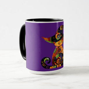 Halloween/mystical/cat/fall mug