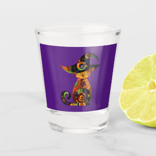 Halloween/mystical/cat/fall  shot glass