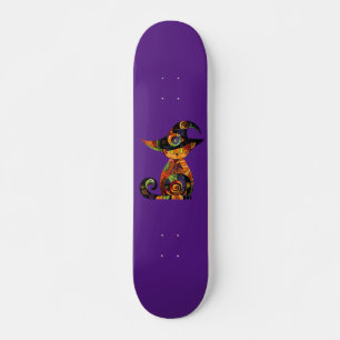 Halloween/mystical/cat/fall skateboard