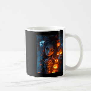 Halloween Mystical Enchanting Witch Glowing Pumpki Coffee Mug