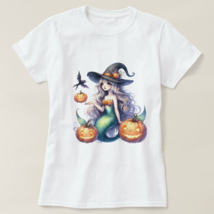 Halloween Mystical Mermaid Girl T-Shirt