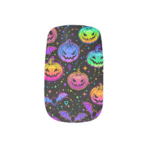 Halloween nail art, Pumpkin nail art
