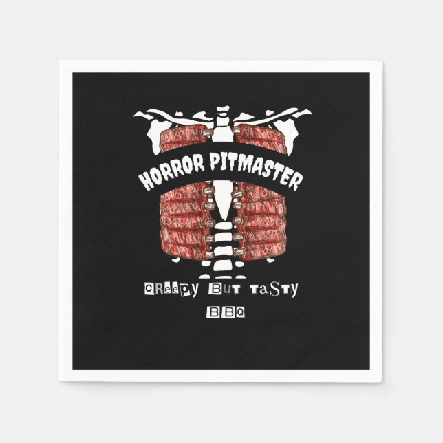 Halloween Napkins Horror Pitmaster  (Front)