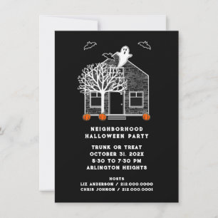 Halloween Neighbourhood Party Invitation