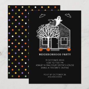 Halloween Neighbourhood Party Invitation