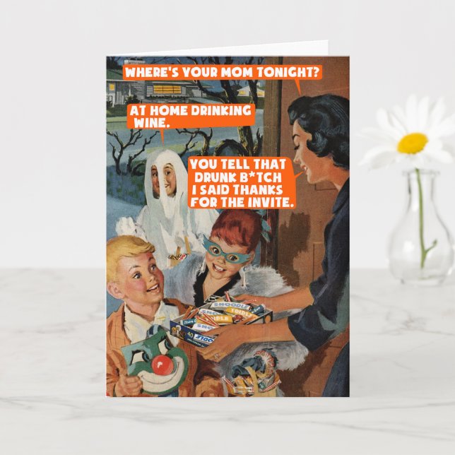 Halloween neighbours friends card (Small Plant)