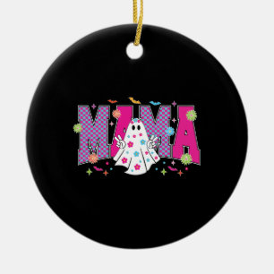 Halloween Neon Mama Mini Ceramic Tree Decoration